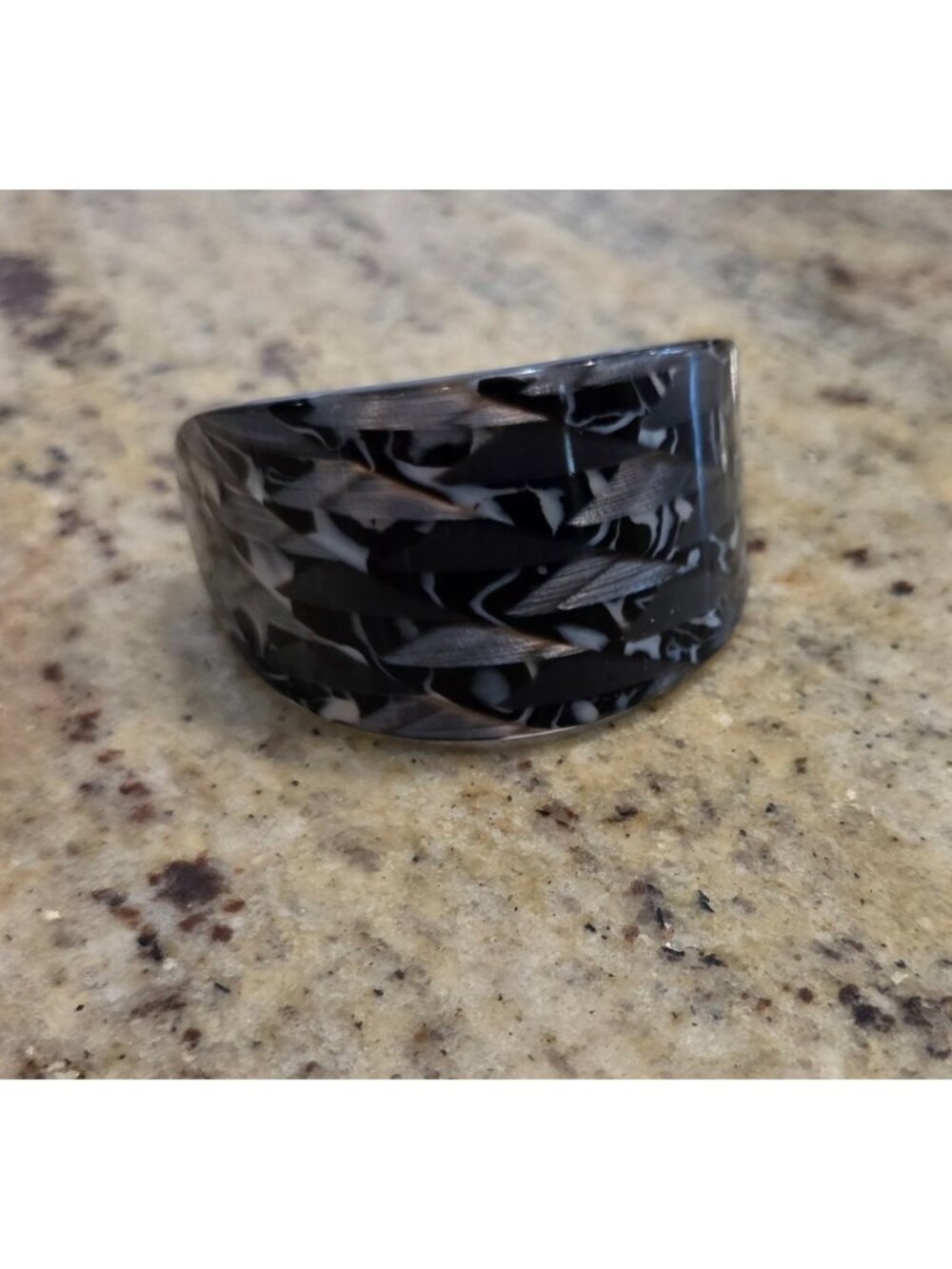 Camila Paris Barrette Hair Clip Shell Look Plastic Curved Black